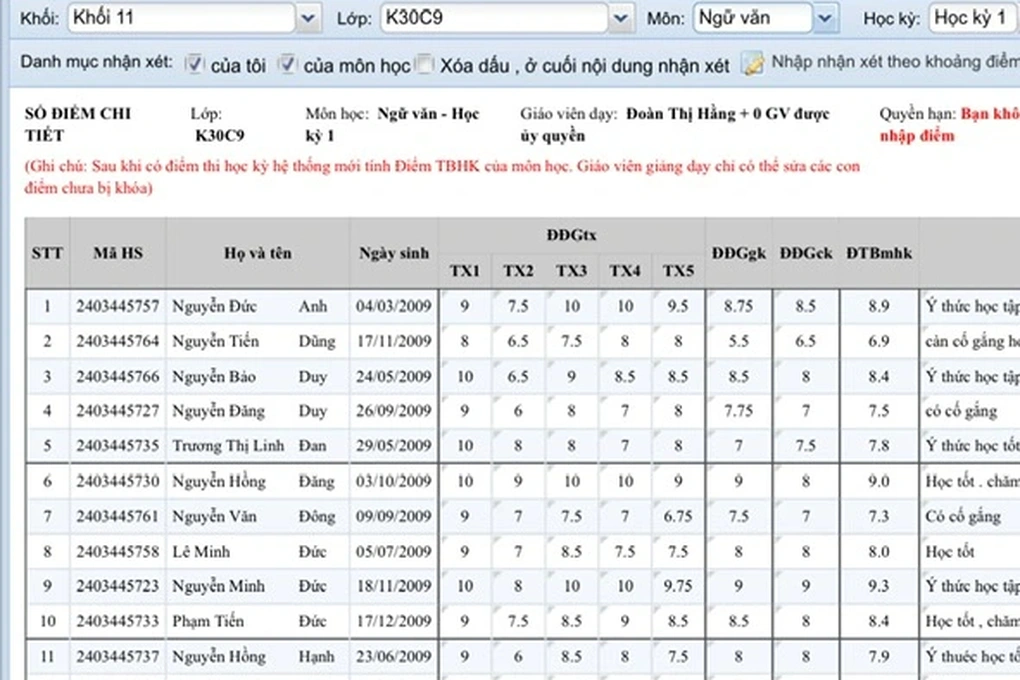 Vụ sửa 126 điểm thi của học sinh: Lỗi kỹ thuật, giáo viên không cố ý - 2 Vụ sửa 126 điểm thi của học sinh: Lỗi kỹ thuật, giáo viên không cố ý - 2