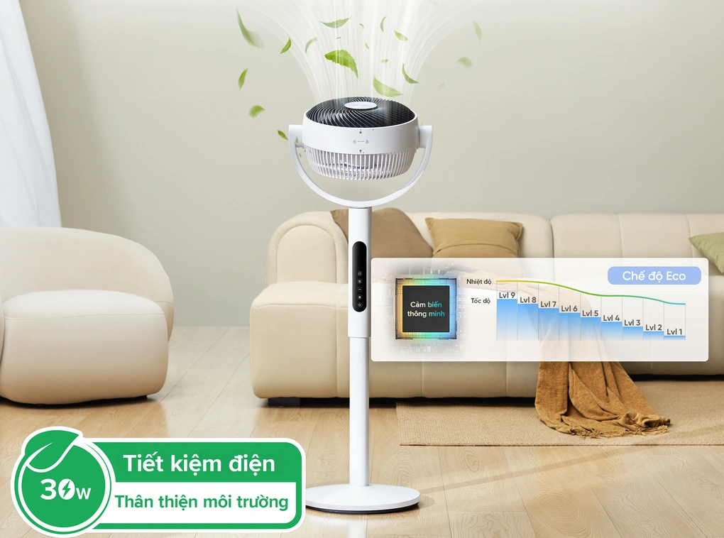 Quạt tuần hoàn không khí Levoit CirculAir 22,9cm: Giải pháp làm mát thông minh - 2 Quạt tuần hoàn không khí Levoit CirculAir 22,9cm: Giải pháp làm mát thông minh - 2